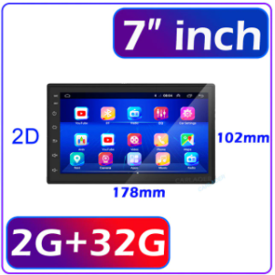 2 Din Android 7 Inch Car Multimedia Video Player Universal 2DIN Stereo Radio GPS For Volkswagen Nissan Hyundai Kia Toyota