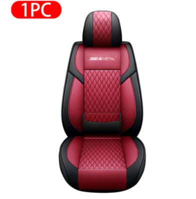 SEAMETAL Luxury Car Seat Covers Premium PU Leather Vehicle Seat Cushion