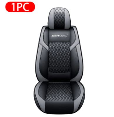 SEAMETAL Luxury Car Seat Covers Premium PU Leather Vehicle Seat Cushion