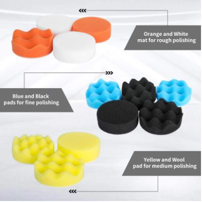 Car Polishing Pads Sponge Wool Polishing Waxing Buffing Pads Kit for Auto Car