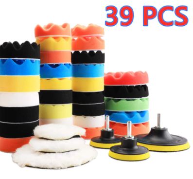 Car Polishing Pads Sponge Wool Polishing Waxing Buffing Pads Kit for Auto Car