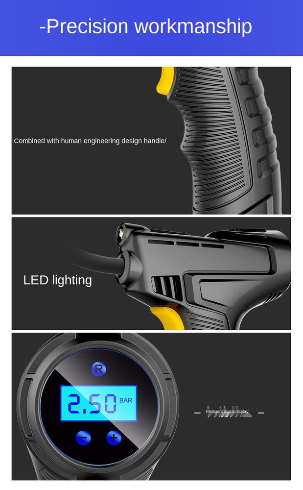 Car Air Compressor 120W Rechargeable Wireless