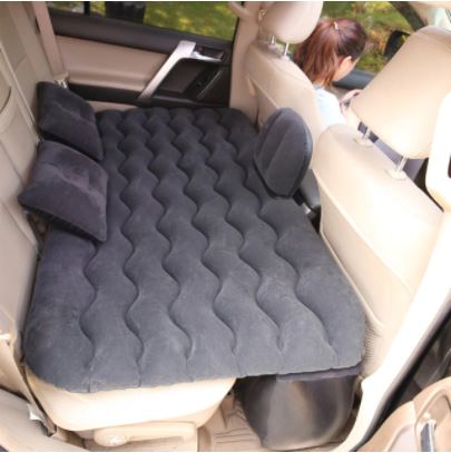 Car Air Inflatable Back Seat Travel Bed Mattress Air Bed Sofa Pillow Outdoor Camping