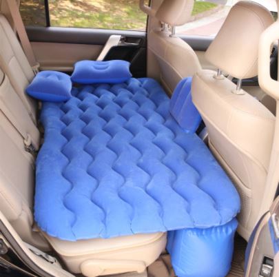 Car Air Inflatable Back Seat Travel Bed Mattress Air Bed Sofa Pillow Outdoor Camping