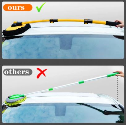 2022 New Car Cleaning Brush Car Wash Brush Telescoping Long Handle Cleaning