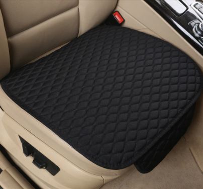 Flax Car Seat Cover Front Rear Linen Fabric Cushion Breathable Protector Mat Pad Universal Auto Interior Styling Truck SUV Van