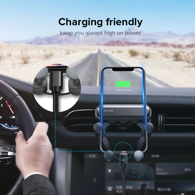 INIU Gravity Car Phone Holder Universal Air Vent Mount Support GPS