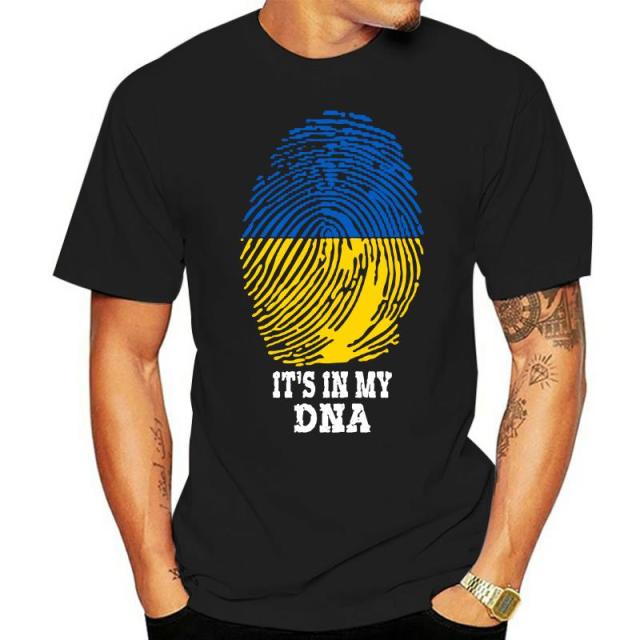 Tshirt men - women 2022 Summer Ukraine Ukrainian Ukraine Is In My DNA 100% Cotton