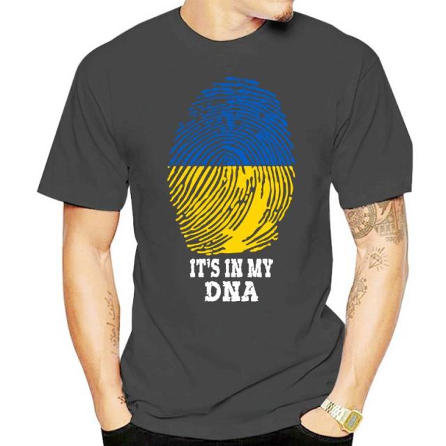 Tshirt men - women 2022 Summer Ukraine Ukrainian Ukraine Is In My DNA 100% Cotton