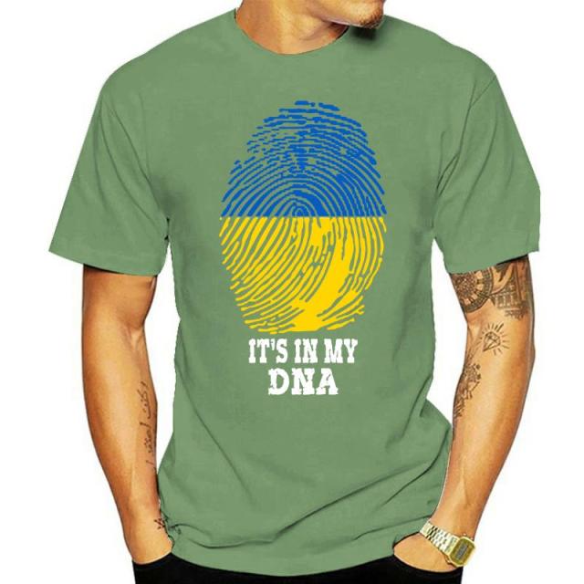 Tshirt men - women 2022 Summer Ukraine Ukrainian Ukraine Is In My DNA 100% Cotton