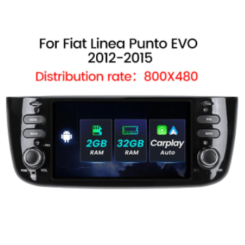 Android For Fiat Linea Punto EVO 2012 2013 2014 2015 Grande Linea 2007-2012 Auto Radio Stereo GPS Navigation Multimedia Player