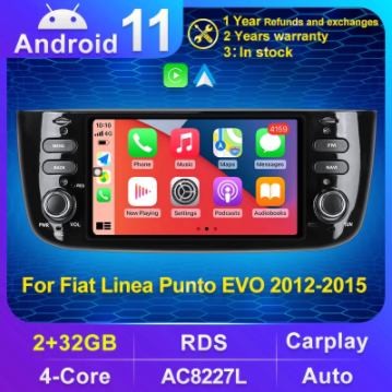 Android For Fiat Linea Punto EVO 2012 2013 2014 2015 Grande Linea 2007-2012 Auto Radio Stereo GPS Navigation Multimedia Player