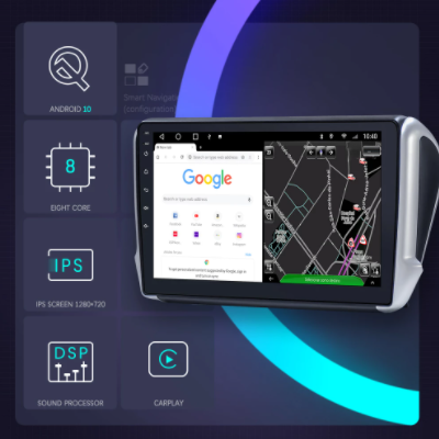 Octa core android 10 6+128G For Peugeot 208 2008 2013-2020 Car Stereo DVD Multimedia Radio GPS video Player radio with DSP 4G