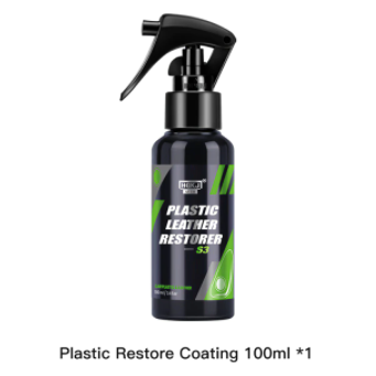 S3 Car Plastic Restorer Polish for Interior Exterior Trim Long-lasting Cleaner Agent Hydrophobic Coating Car Chemicals HGKJ