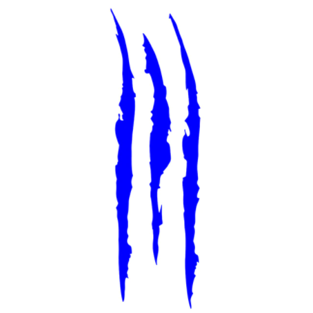1/2/4/6PCS Car Stickers Reflective Monster Claw Marks Scratch Stripe Marks Auto Headlight Decal Dinosaur Raptor Scratches Decor