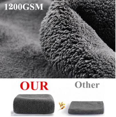 1200GSM Thick Car Wash Microfiber towel Car Cleaning Drying Towels Detailing