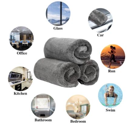 1200GSM Thick Car Wash Microfiber towel Car Cleaning Drying Towels Detailing