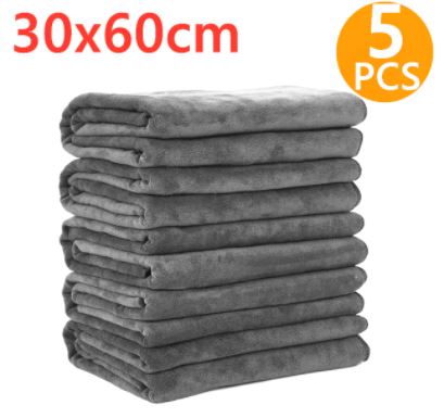 3/5/10 pcs Extra Soft Car Wash Microfiber Towel Car Cleaning Drying Cloth Car