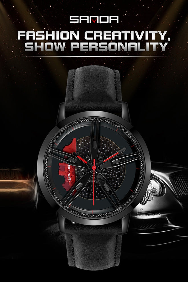 Racing Wheel Dial Men Watch Relogio Masculino