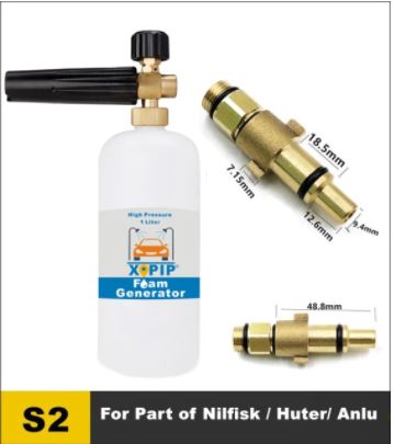 Car Washer Snow Foam Generator Lance With Different Kinds Male Thread Adaptors