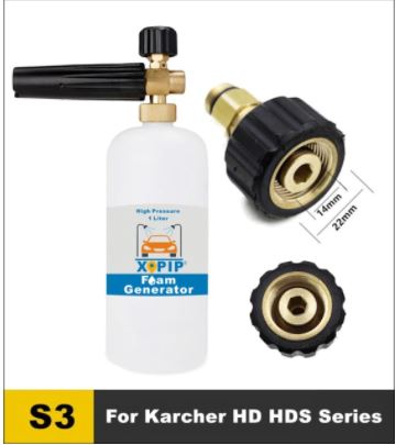 Car Washer Snow Foam Generator Lance With Different Kinds Male Thread Adaptors