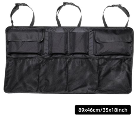 Car Rear Seat Back Organizer Auto Trunk Storage Bag Large Capacity Backseat Pockets Mesh for SUV MPV
