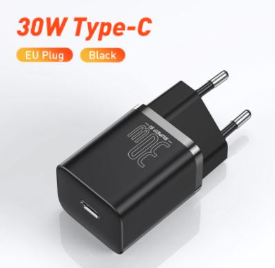 Baseus Super Si 30W USB C Charger Adapter for iPhone 13 12 Pro Max Type C QC 3.0