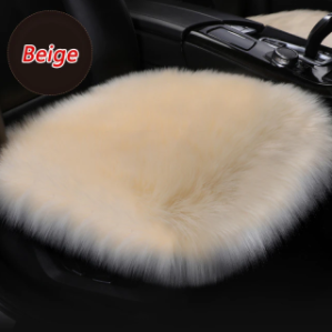 Faux Fur Car Seat Cover Winter Warm Automotive Interior Long Wool Cars Front Seats Protection Cushion for Universal Vehicle