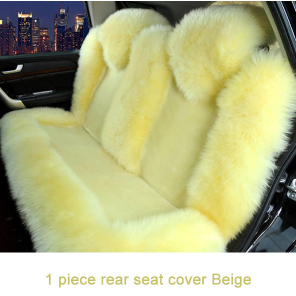 Wool Car Seat Cover Winter Warm Plush Car Wool Cushion Natural Fur Australian Sheepskin Auto Woo Seats Cover Fur Accessories