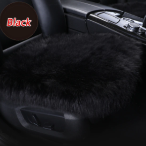 Faux Fur Car Seat Cover Winter Warm Automotive Interior Long Wool Cars Front Seats Protection Cushion for Universal Vehicle