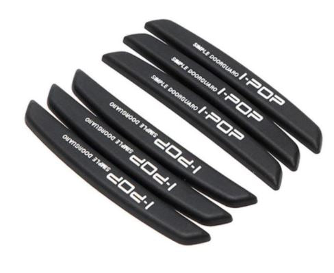 6Pcs Auto Car Door Edge Protection Guards Buffer Trim Molding Protection Strip Scratch Protector Car Door Crash Bar
