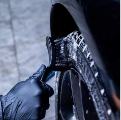 Auto Tire Rim Brush Wheel Hub Cleaning Brushes Car Wheels Detailing Cleaning