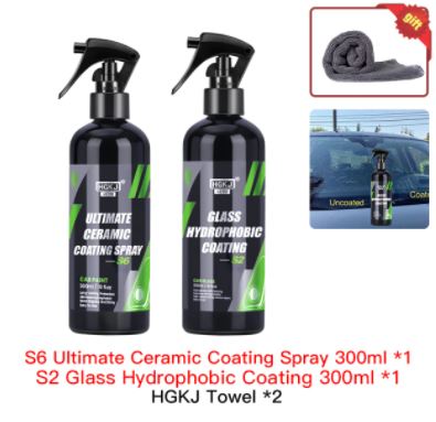 9H Ceramic Car Coating Paint Care 300/100/50ml Polishing Paste Nano Products Hydrophobic