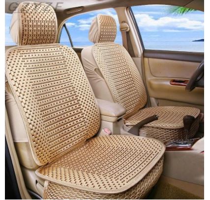 Luxury Hand-woven Ice Silk Car Seat Cushion Summer Cool Car Seat Cover Front Seat Cushion Universal Car Accessories