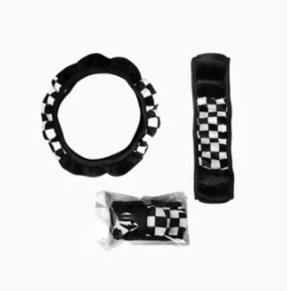 Universal 38cm Plush Fabric Auto Decoration Car Steering Wheel Cover Auto Steering Covers For Car Steer Wheel Car Accessories