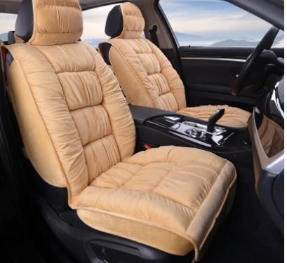 Warm Car Seat Cover Universal Winter Plush Cushion Faux Fur Material For Car Seat Protector