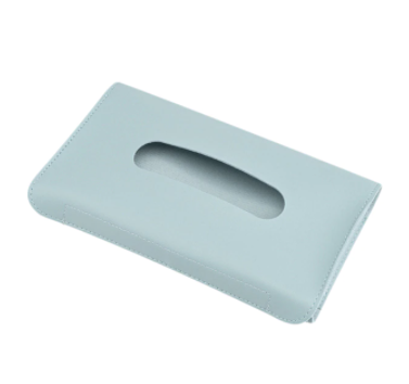 Leather Sun Visor Napkin Box Holder Hanging Car Mask Holder Shading Tissue Case Organizer Auto Storage Decoration Craft Ornament