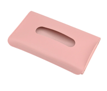 Leather Sun Visor Napkin Box Holder Hanging Car Mask Holder Shading Tissue Case Organizer Auto Storage Decoration Craft Ornament