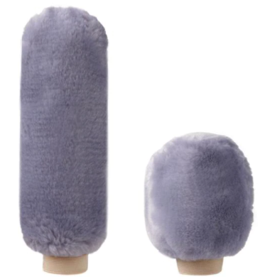 2Pcs Car Handbrake Grip Covers Gear Shift Knob Cover Handle Plush Sleeve Winter Soft Warm Hand Brake Car Accessories for Girls