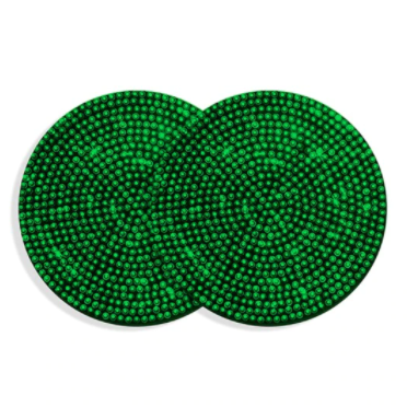 2PCS Diamond Car Coaster Water Cup Slot Non-Slip Mat Silica Gel Pad Cup Holder Mat Car Gadget Bling Car Accessories for Woman
