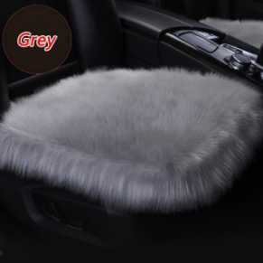 Faux Fur Car Seat Cover Winter Warm Automotive Interior Long Wool Cars Front Seats Protection Cushion for Universal Vehicle
