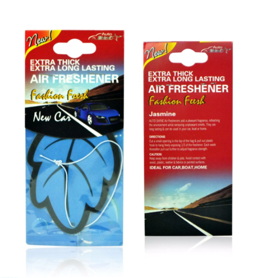6PCS Car Air Freshener Natural scented tea paper Auto Hanging Vanilla perfume fragrance Leaf Shape car accessories interior