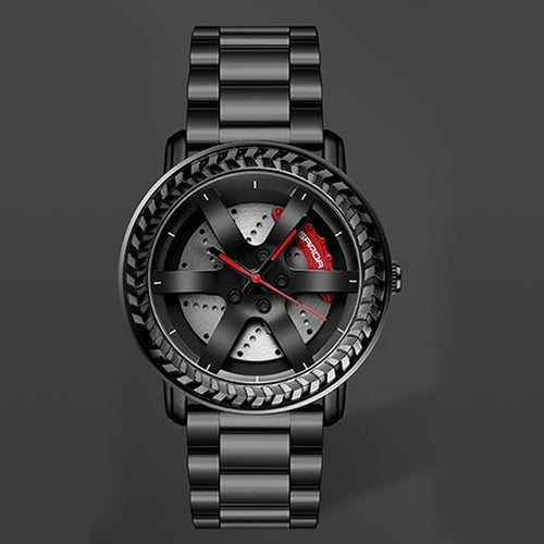 Luxury Wheel Rim Hub Car Design Men Watch