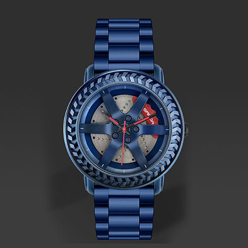 Luxury Wheel Rim Hub Car Design Men Watch