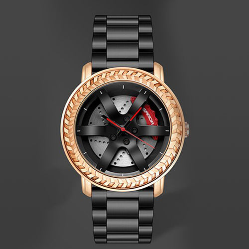 Luxury Wheel Rim Hub Car Design Men Watch