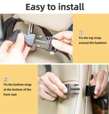 Car Backseat Organizer with Touch Screen Tablet Holder Auto Back Seat Storage Cover Protector for Travel Road Trip Kids Toddlers