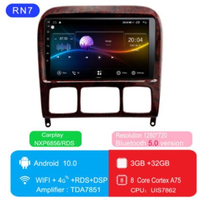 For Mercedes Benz S Class W220 S280 S320 S350 S400 S500 S600 S55 Android Car Radio Multimedia Video Player Navigation GPS