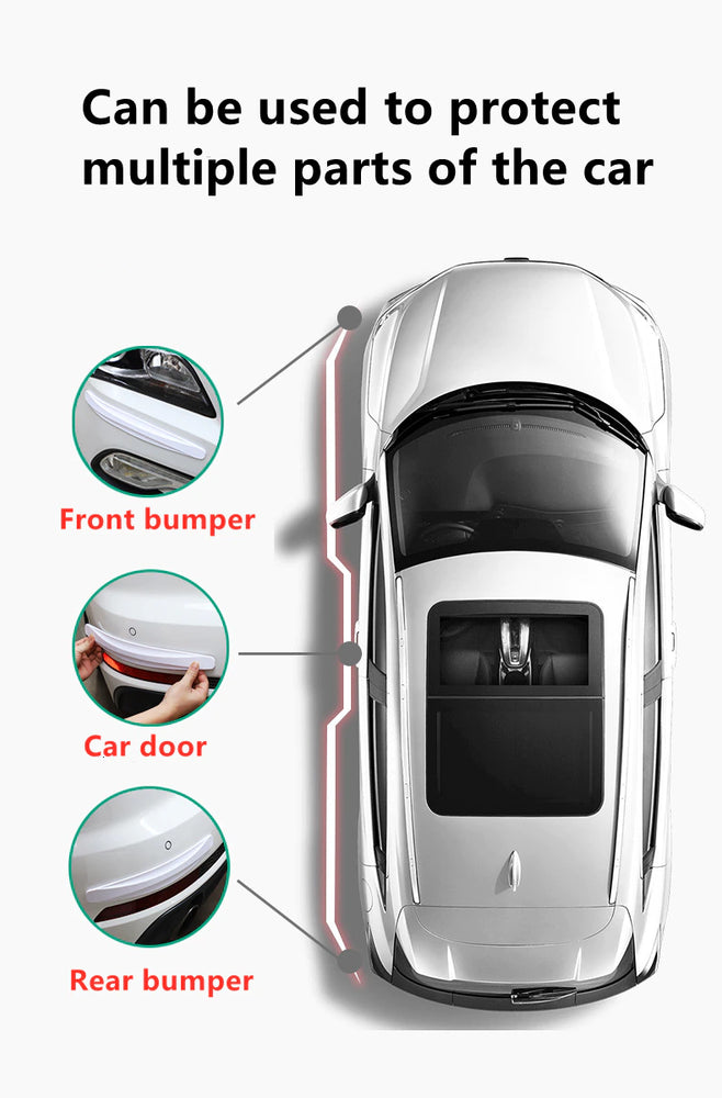 Car Bumper Protector Strip stickers 2pcs Guard Corner Protection Strips Scratch Protector Crash Blade Anti-collision Auto Access