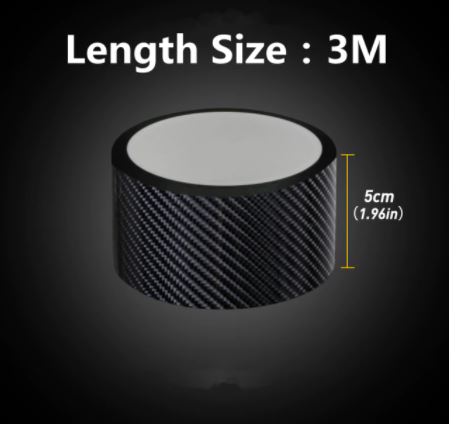 3M Universal 5D Car Door Sill Transparent Carbon Fiber Stickers Anti Scratch