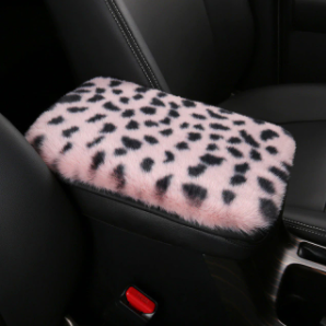 1PC Car Armrest Box Cover Faux rabbit fur Center Console Pad Warm Winter Cars Cushion Protector For Auto SUV